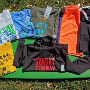 NWT Boys 7PC Clothing Lot of Tshirts and Shorts